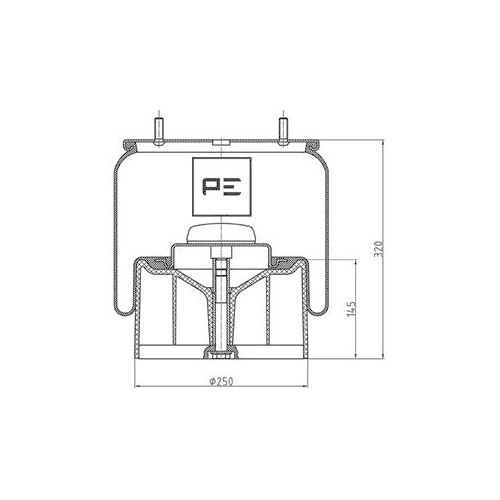 PE Automotive Federbalg, Luftfederung 084.116-73A