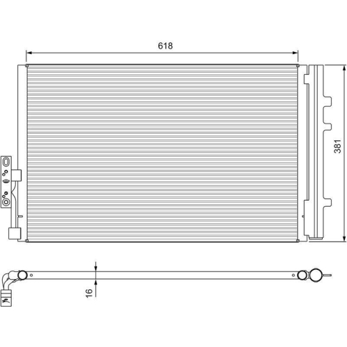 VALEO Kondensator, Klimaanlage 814386