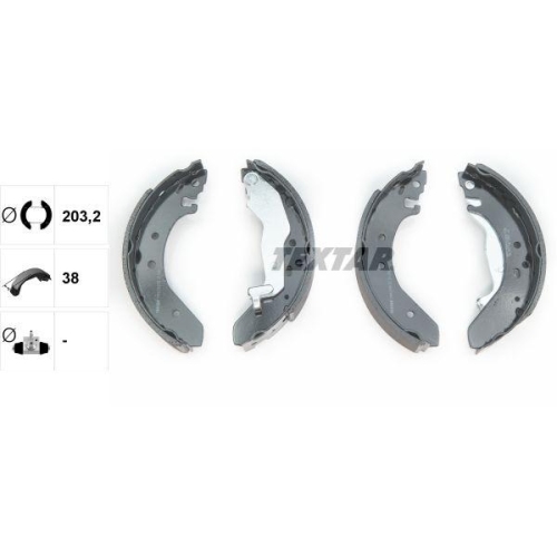 TEXTAR Bremsbackensatz 91043900