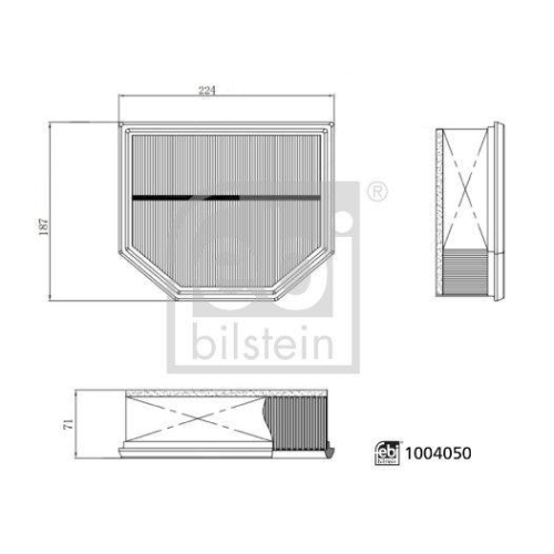FEBI BILSTEIN Luftfilter 1004050