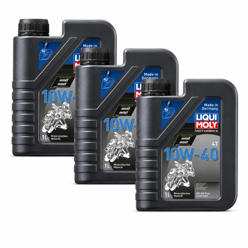 Motor&ouml;l LIQUI MOLY 3044 Motorbike 4T 10W-40 mineralisch 4 Takt Motoren 3 Liter
