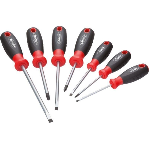 VIGOR Schraubendreher Satz 0,6x3-1,2x6,5 mm PH0-PH2 V1637
