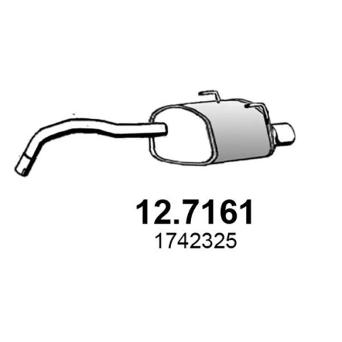 ASSO Endschalld&auml;mpfer 12.7161