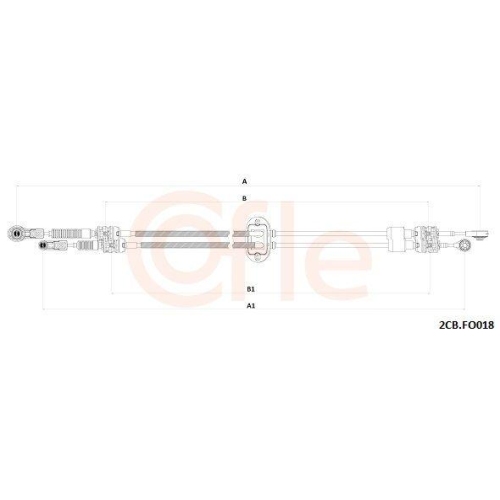 COFLE Seilzug, Schaltgetriebe 92.2CB.FO018