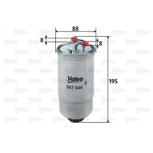 VALEO Kraftstofffilter 587546