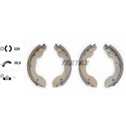 TEXTAR Bremsbackensatz 91046200