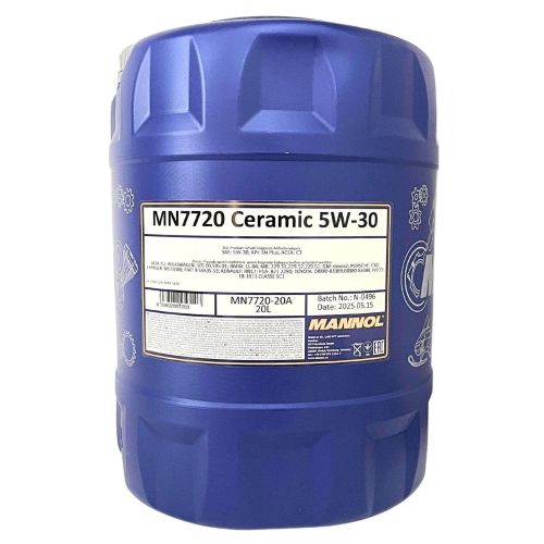Motor&ouml;l Motoren&ouml;l Mannol Ceramic 5W-30 20 Liter Kanister MN7720-20