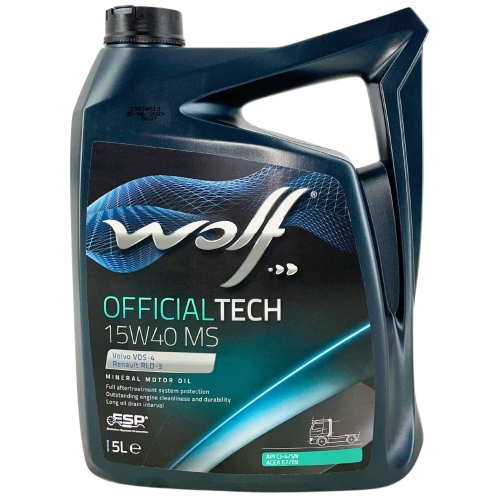 Motor&ouml;l Motoren&ouml;l Wolf OfficialTech 15W-40 MS 5 Liter Kanister 8302411
