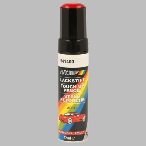 Lackstift Autolackreparatur Autofarbe Kompakt 941400 rot gl&auml;nzend 12 ml MOTIP