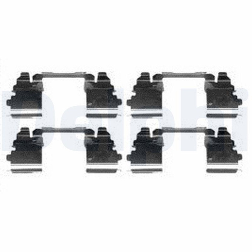 DELPHI Zubeh&ouml;rsatz, Scheibenbremsbelag LX0572