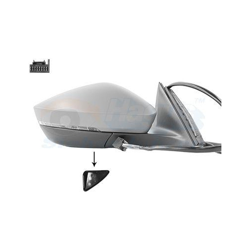 VAN WEZEL Au&szlig;enspiegel * HAGUS * 7638818