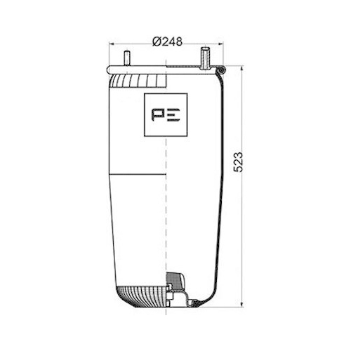 PE Automotive Federbalg, Luftfederung 084.123-71A