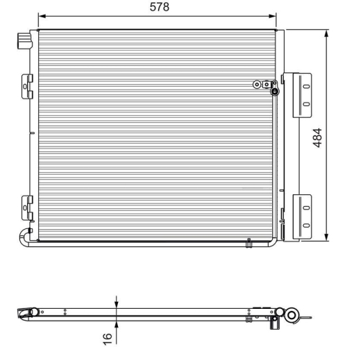 VALEO Kondensator, Klimaanlage NEUTEIL 815060