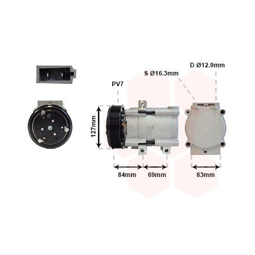 VAN WEZEL Kompressor, Klimaanlage 1800K167