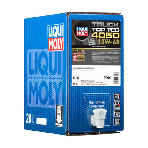 Motor&ouml;l Motoren&ouml;l Top Tec Truck 4050 10W-40 LKW Liqui Moly 20 Liter Bag in Box