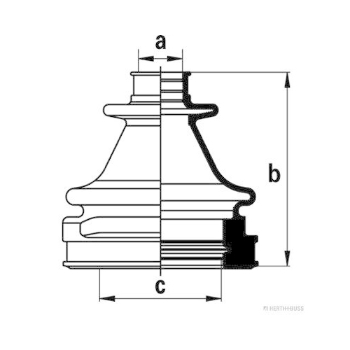 HERTH+BUSS JAKOPARTS Faltenbalgsatz, Antriebswelle J2883017