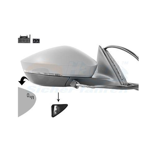 VAN WEZEL Au&szlig;enspiegel * HAGUS * 7638826