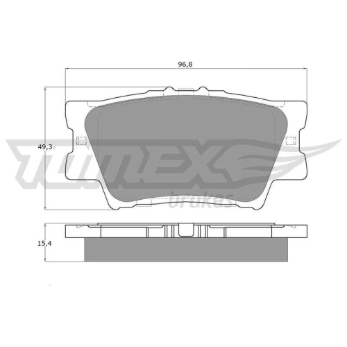 TOMEX Brakes Bremsbelagsatz, Scheibenbremse TX 15-73