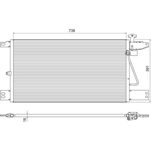 VALEO Kondensator, Klimaanlage NEUTEIL 815065