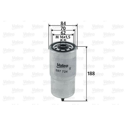 VALEO Kraftstofffilter 587724