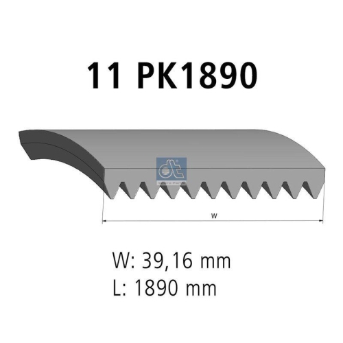 DT Spare Parts Keilrippenriemen 4.80392