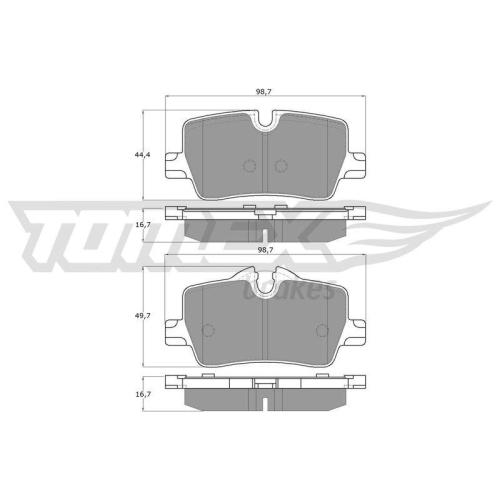 TOMEX Brakes Bremsbelagsatz, Scheibenbremse TX 19-85