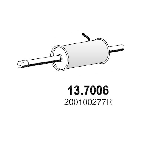 ASSO Endschalld&auml;mpfer 13.7006