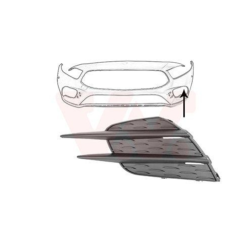 VAN WEZEL L&uuml;ftungsgitter, Sto&szlig;f&auml;nger 2946597