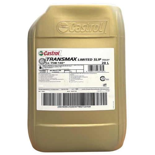 Getriebeöl Castrol Transmax Limited Slip 75W-140 LL 20 Liter 15D98C