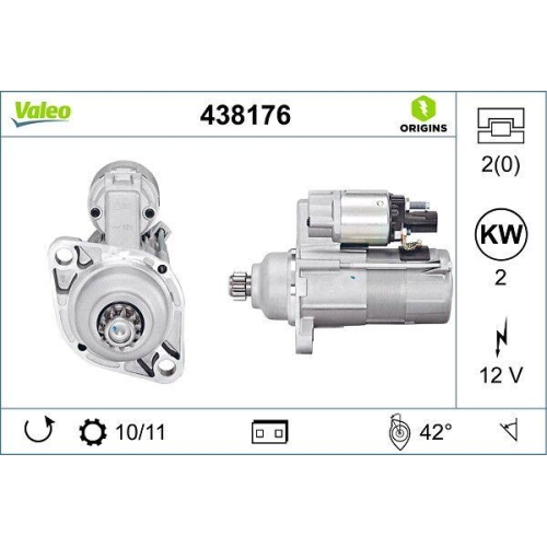 VALEO Starter VALEO ORIGINS NEW OE TECHNOLOGIE