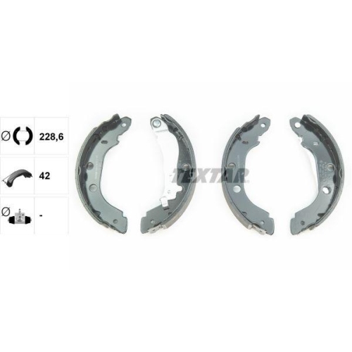 TEXTAR Bremsbackensatz 91052700