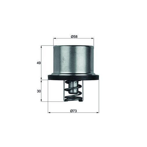 MAHLE Thermostat, K&uuml;hlmittel BEHR THD 1 65