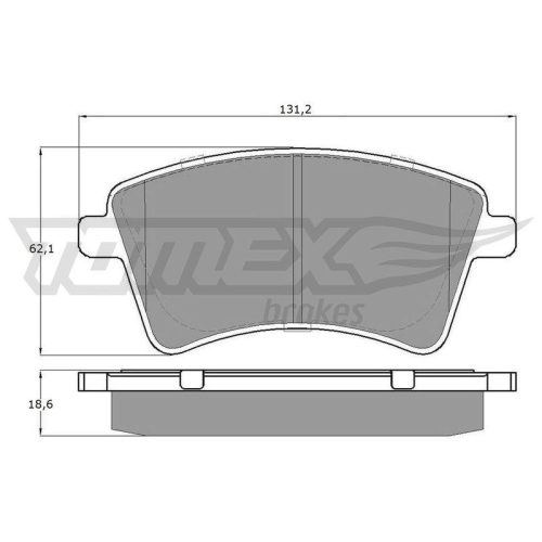 TOMEX Brakes Bremsbelagsatz, Scheibenbremse TX 15-84