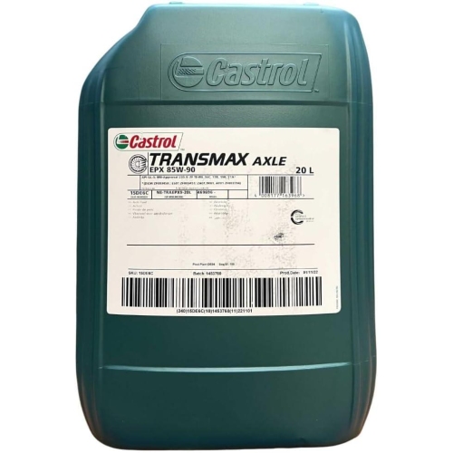 Castrol Transmax Axle EPX 85W-90 Achsgetriebeöl 20 Liter Kanister 15DE6C