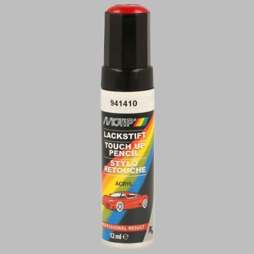 Lackstift Autolackreparatur Autofarbe Kompakt 941410 rot gl&auml;nzend 12 ml MOTIP