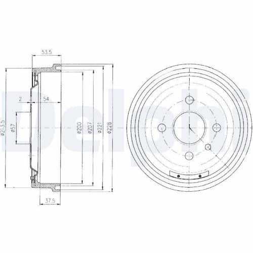 DELPHI Bremstrommel BF151