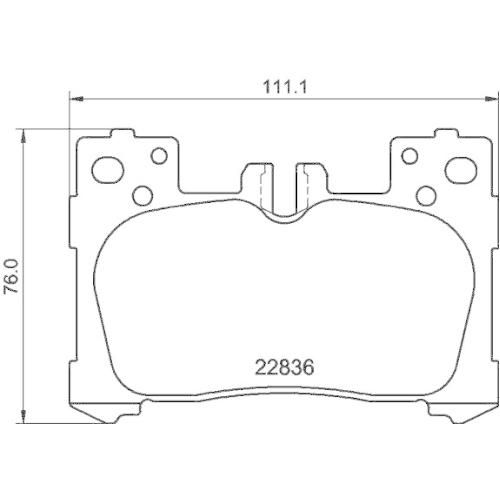 HELLA Bremsbelagsatz, Scheibenbremse 8DB 355 040-741