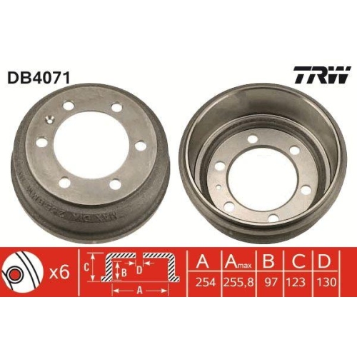 TRW Bremstrommel DB4071