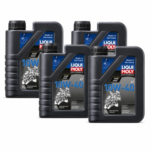 Motor&ouml;l LIQUI MOLY 3044 Motorbike 4T 10W-40 mineralisch 4 Takt Motoren 4 Liter