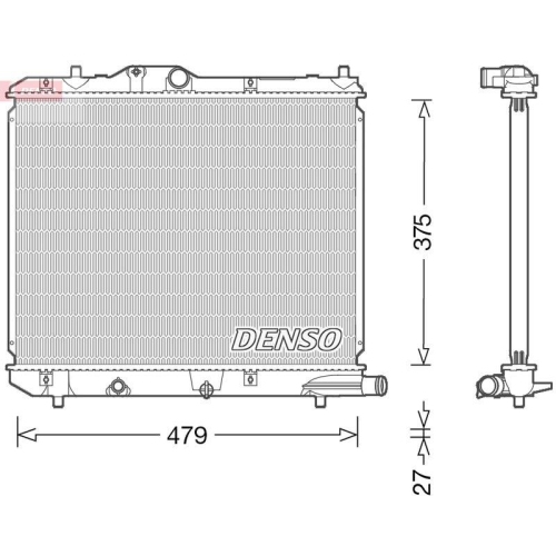 DENSO Kühler, Motorkühlung DRM47013