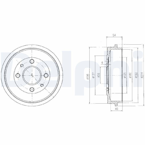 DELPHI Bremstrommel BF200