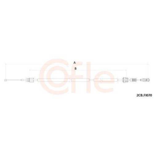 COFLE Seilzug, Schaltgetriebe 92.2CB.FI070