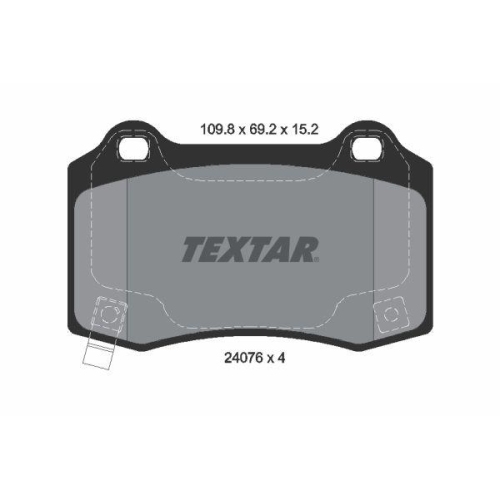 TEXTAR Bremsbelagsatz, Scheibenbremse Q+ 2407601