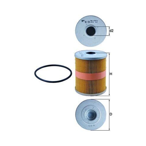 MAHLE Ölfilter OX 125D