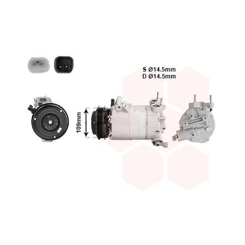 VAN WEZEL Kompressor, Klimaanlage *** IR PLUS *** 1800K392