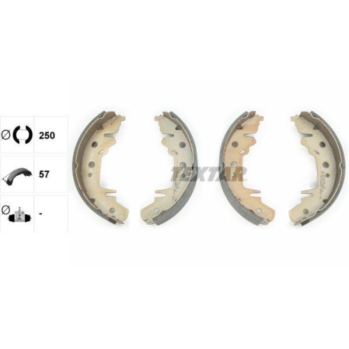 TEXTAR Bremsbackensatz 91056000