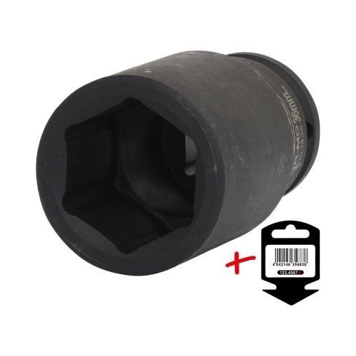 3/4 Zoll Sechskant-Kraft-Stecknuss, lang, 36mm auf H&auml;nger KS TOOLS 515.1436-E