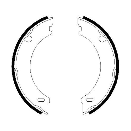TEXTAR Bremsbackensatz, Feststellbremse 91048301