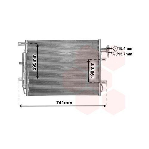 VAN WEZEL Kondensator, Klimaanlage 02005217