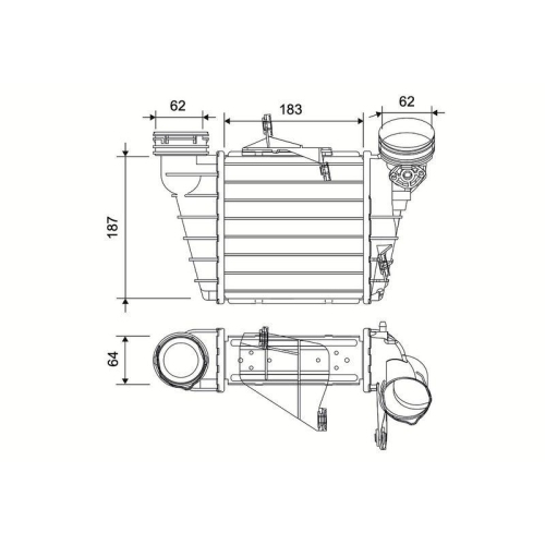 VALEO Ladeluftk&uuml;hler 822954